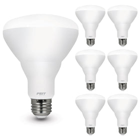 Feit Electric BR30 LED bulb dimmable for customizable mood lighting and energy efficiency.