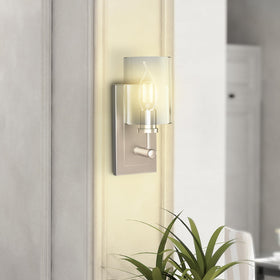 Feit Electric dimmable LED filament bulb with glass housing for elegance.