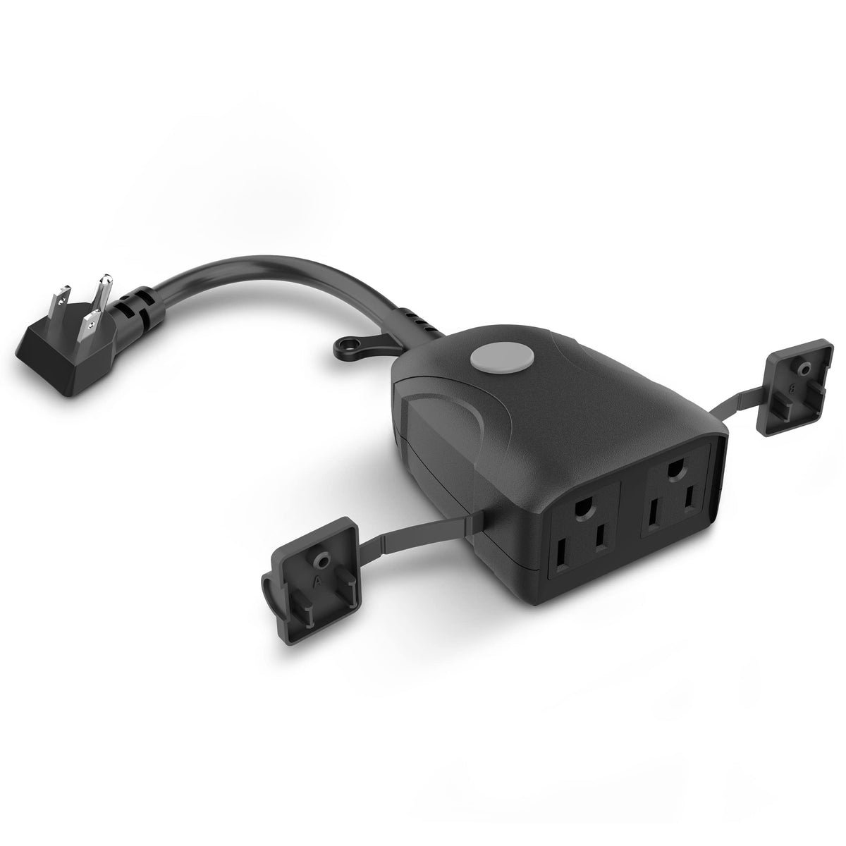 Feit Electric dual outlet outdoor wall plug for simultaneous power control.