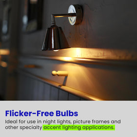 Feit Electric E26 base bulb is easy to install.
