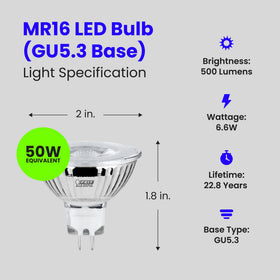Feit Electric Enhance MR16 LED bulb in kitchen fixture delivering 3000K warm illumination