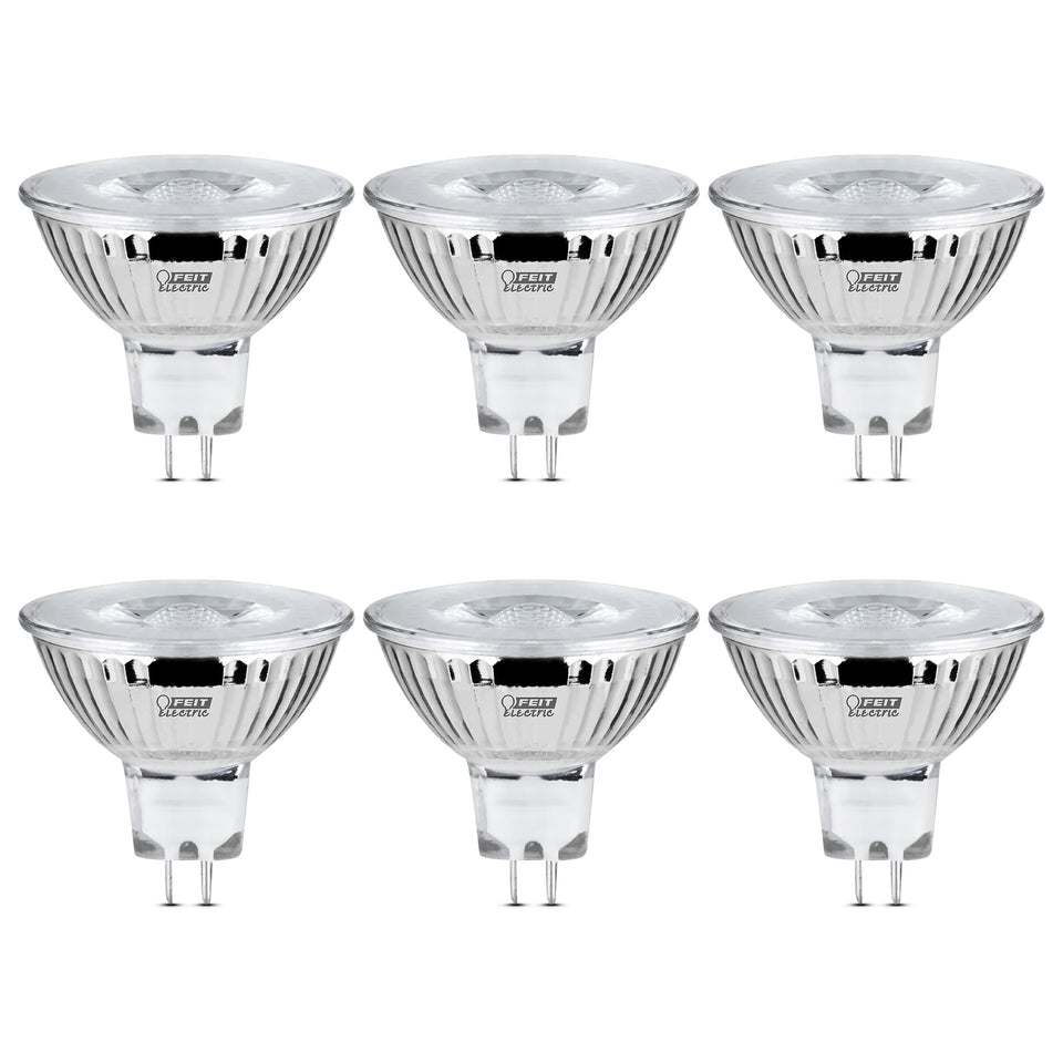Feit Electric Enhance MR16 LED bulb in track light highlighting artwork with true colors
