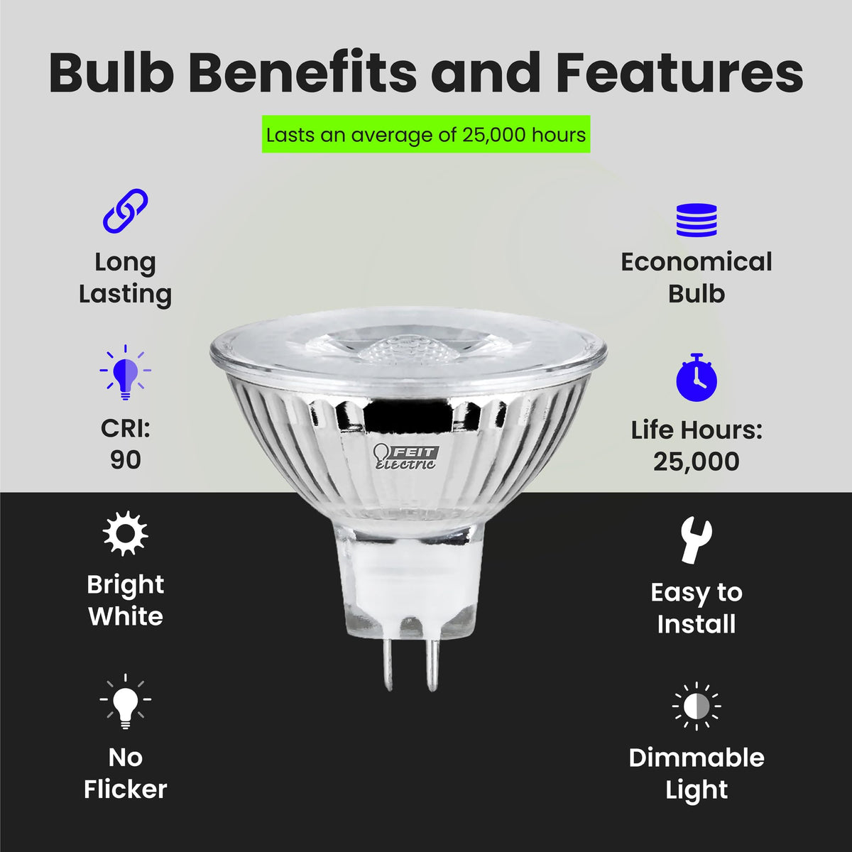 Feit Electric Enhance MR16 outdoor fixture with weather-rated reliability