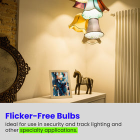 Feit Electric MR16 suitable for indoor and outdoor fixtures.