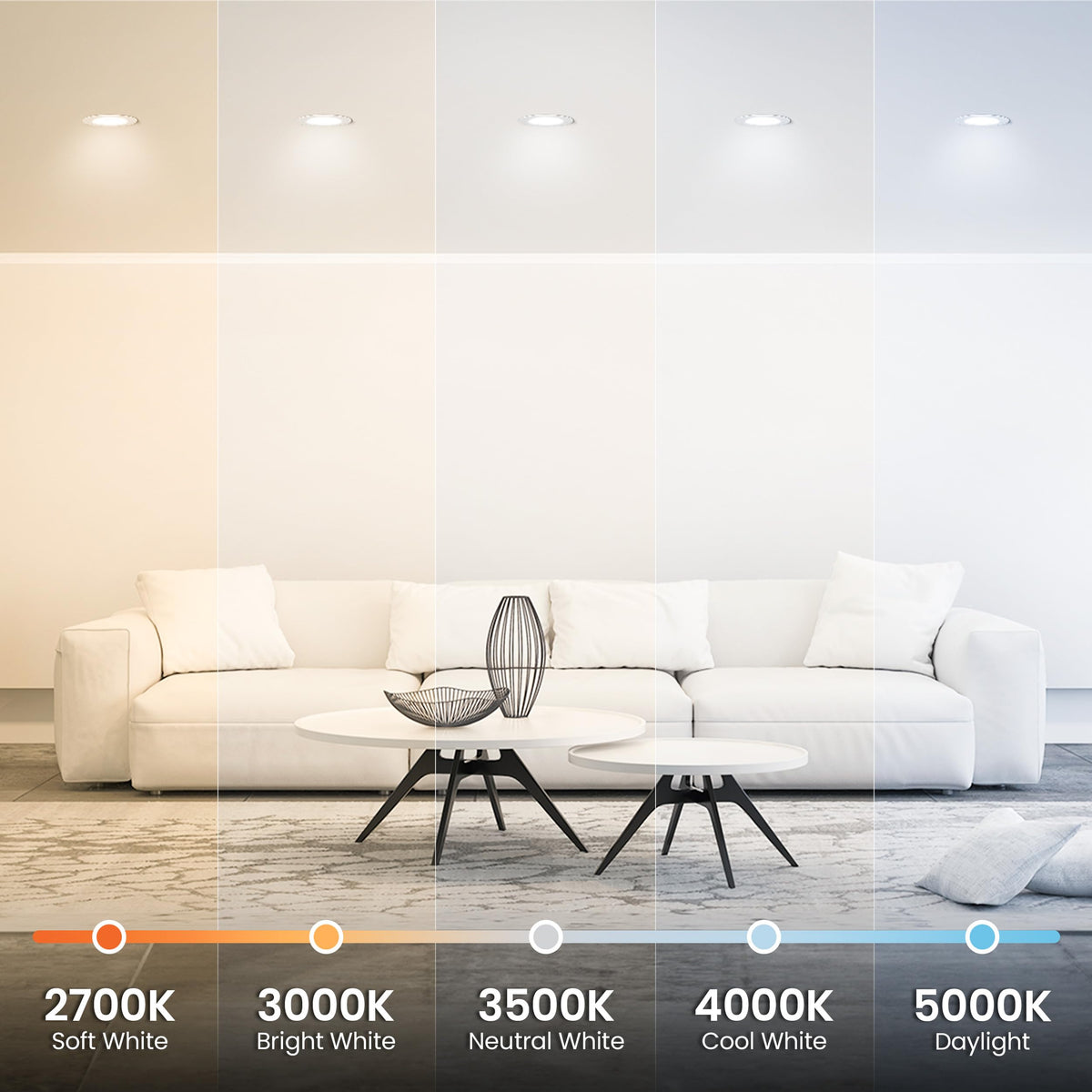 Feit Electric downlight color temperature toggle for customizable ambience