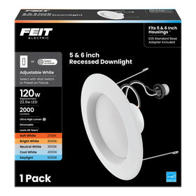 Feit Electric LED recessed downlight installation for quick upgrade
