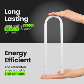 Feit Electric T8 U-Bend LED UL-listed and FCC-compliant lighting