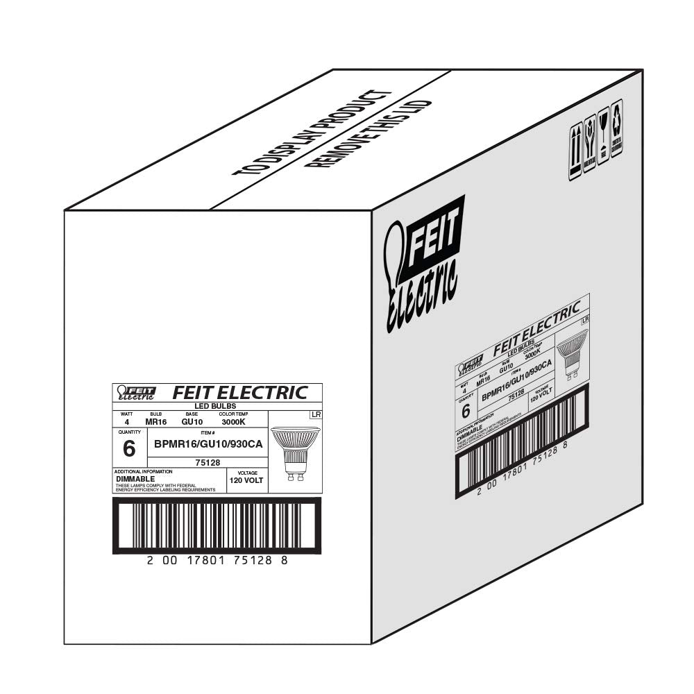 Feit Electric long-life MR16 bulb rated 25,000 hours.