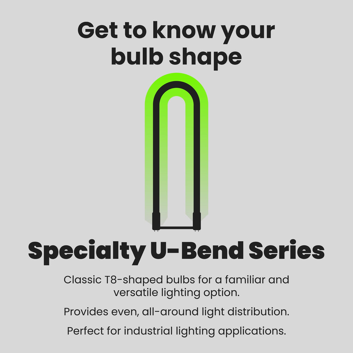 Feit Electric mercury-free U-Bend LED with shatter-resistant design