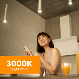 Feit Electric MR16 LED bulb in living room dimmable for cozy ambience