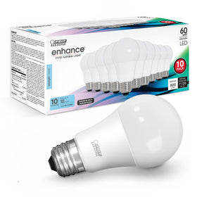 Feit Electric OM60 LED bulb in lamp delivering bright daylight ambiance