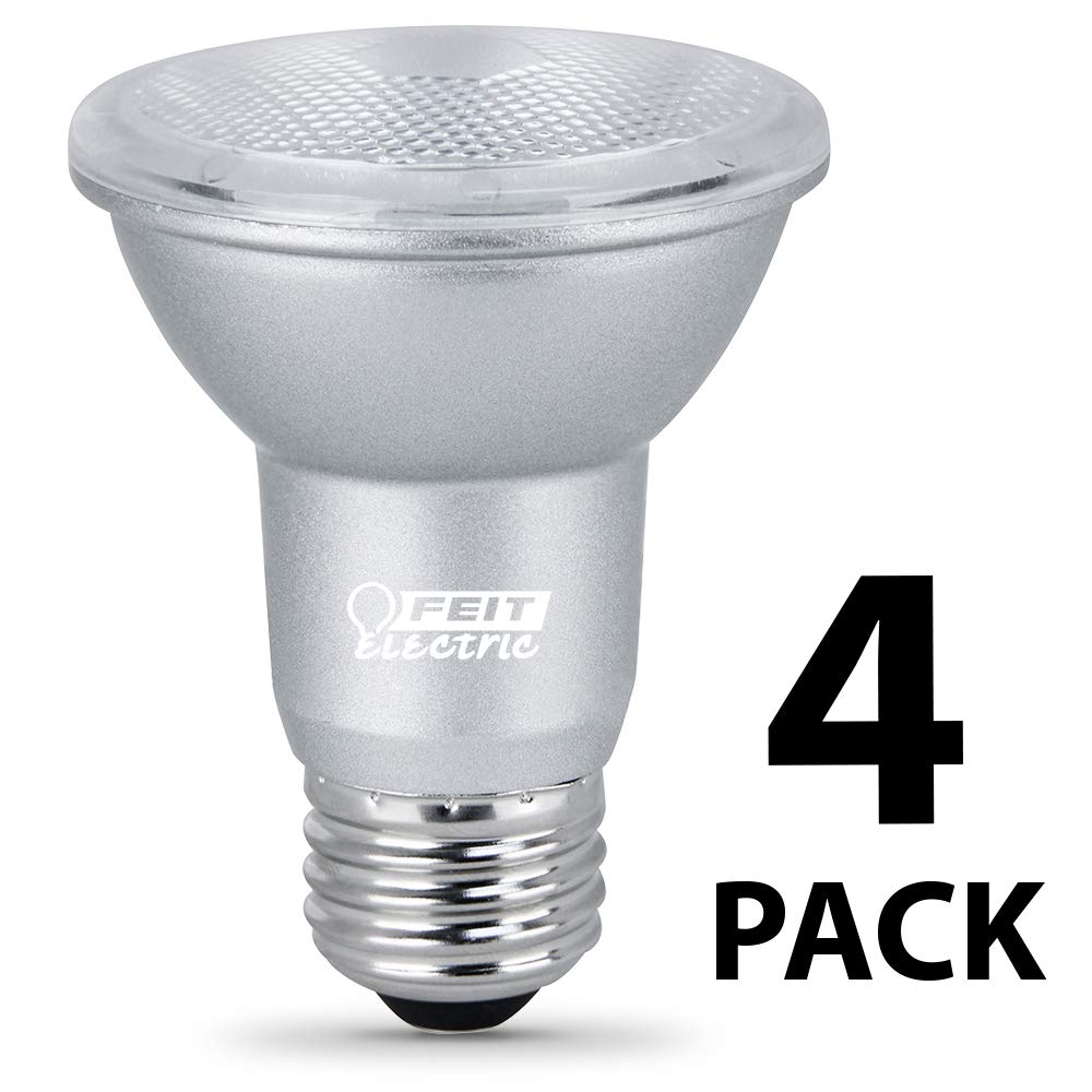 Feit Electric PAR20 LED bulb 4-pack packaging for multiple fixtures
