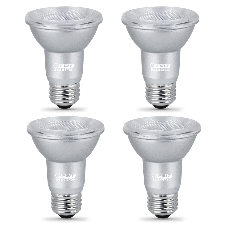 Feit Electric PAR20 LED bulb with spotlight beam for precise task lighting and color clarity