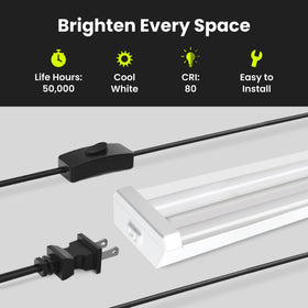 Feit Electric 4000K cool white output suits task work.