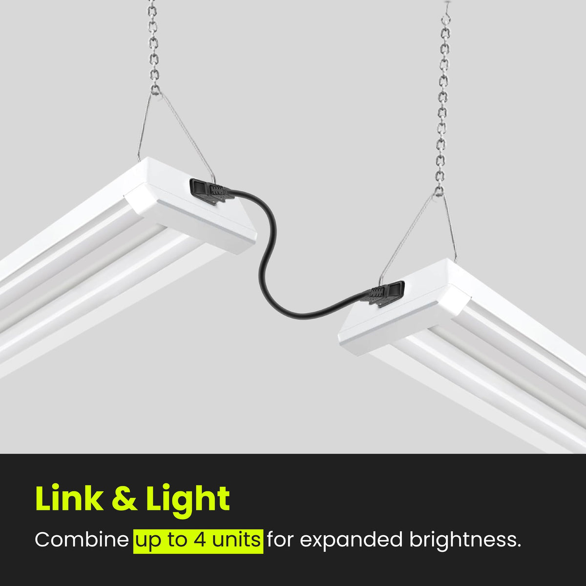 Feit Electric shop light with dual lamps for even brightness.