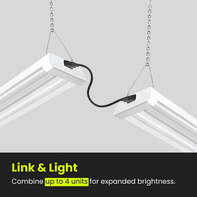 Feit Electric shop light with dual lamps for even brightness.