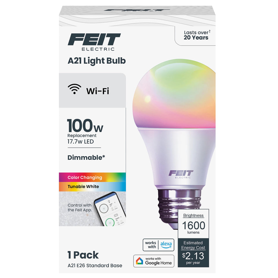 Feit Electric smart bulb warm white ambience for cozy evenings