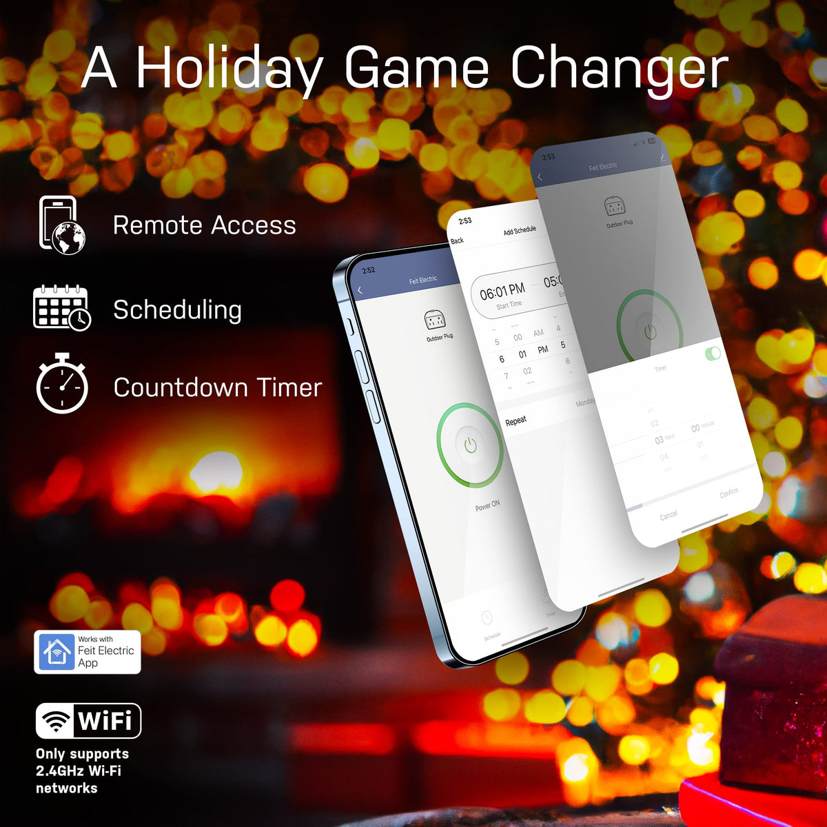 Group controls for living room lights and outlets at once.