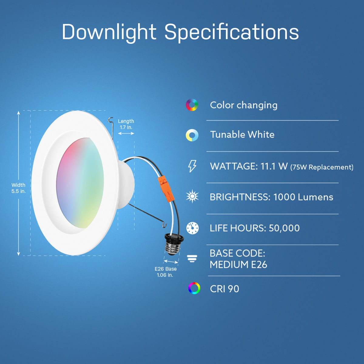 Feit Electric downlights support voice control with Alexa and Google Assistant for hands‑free operation