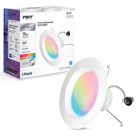 Feit Electric Smart Recessed Downlights with Wi‑Fi setup enable easy wireless control in any room
