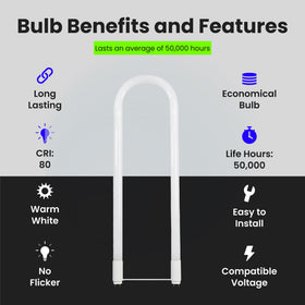 Feit Electric T8 U-Bend LED tube delivers 2100 lumens for bright task lighting