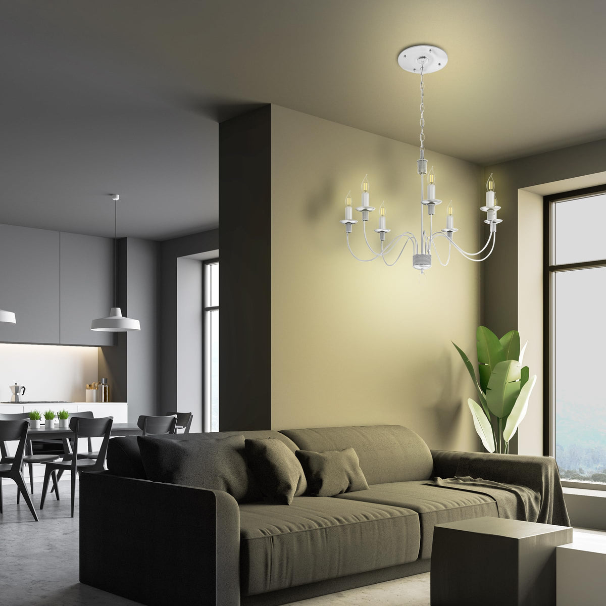 Feit Electric 4-pack ships ready for decorative lighting across spaces.