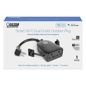 Feit Electric wifi-enabled outdoor plug for remote app control.