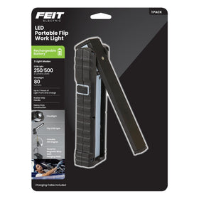 Feit Electric WORK500BAT front view; compact daylight LED for durable jobsite lighting.