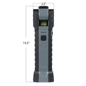 Feit Electric WORK500BAT magnetic base; hands-free mounting on metal surfaces.