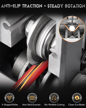 FAITIO pre-adjusted blade depth prevents conductor damage