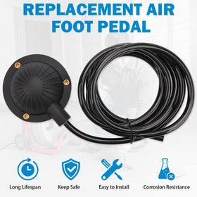 FEITON air foot pedal packaged with hose for easy setup