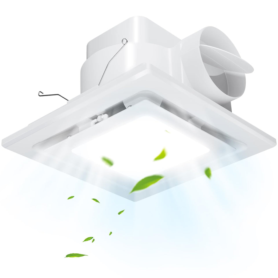 FEITON bathroom fan light in ceiling mount for quiet moisture control