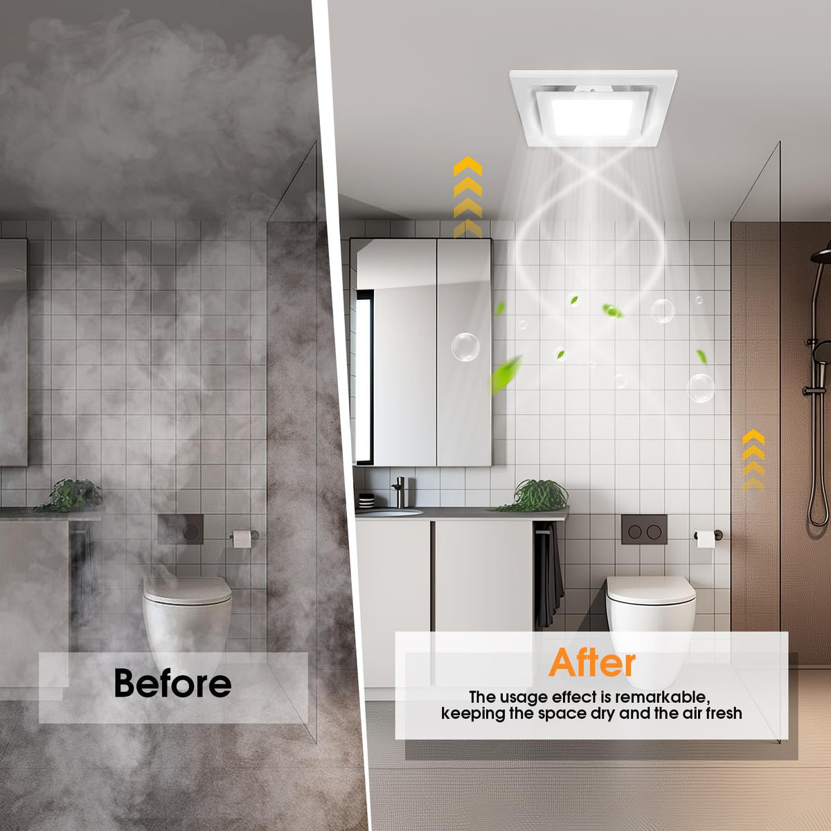 FEITON 6500K LED light for bright bathroom illumination