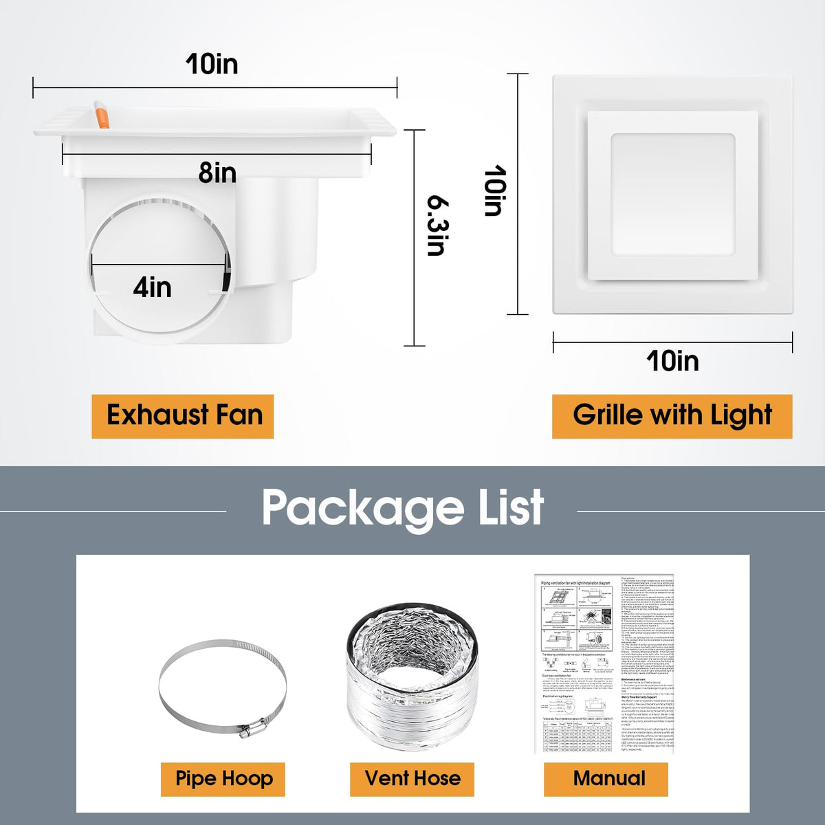 FEITON square 10x10 panel blends with ceiling design