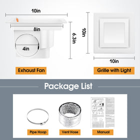 FEITON square 10x10 panel blends with ceiling design