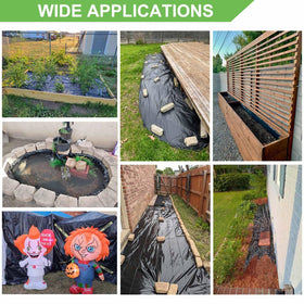 Feitore black plastic sheeting provides robust, cost-effective project protection.