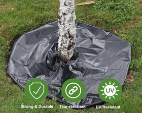Durable Feitore 4 mil LDPE sheet resists rain, wind, and sun.