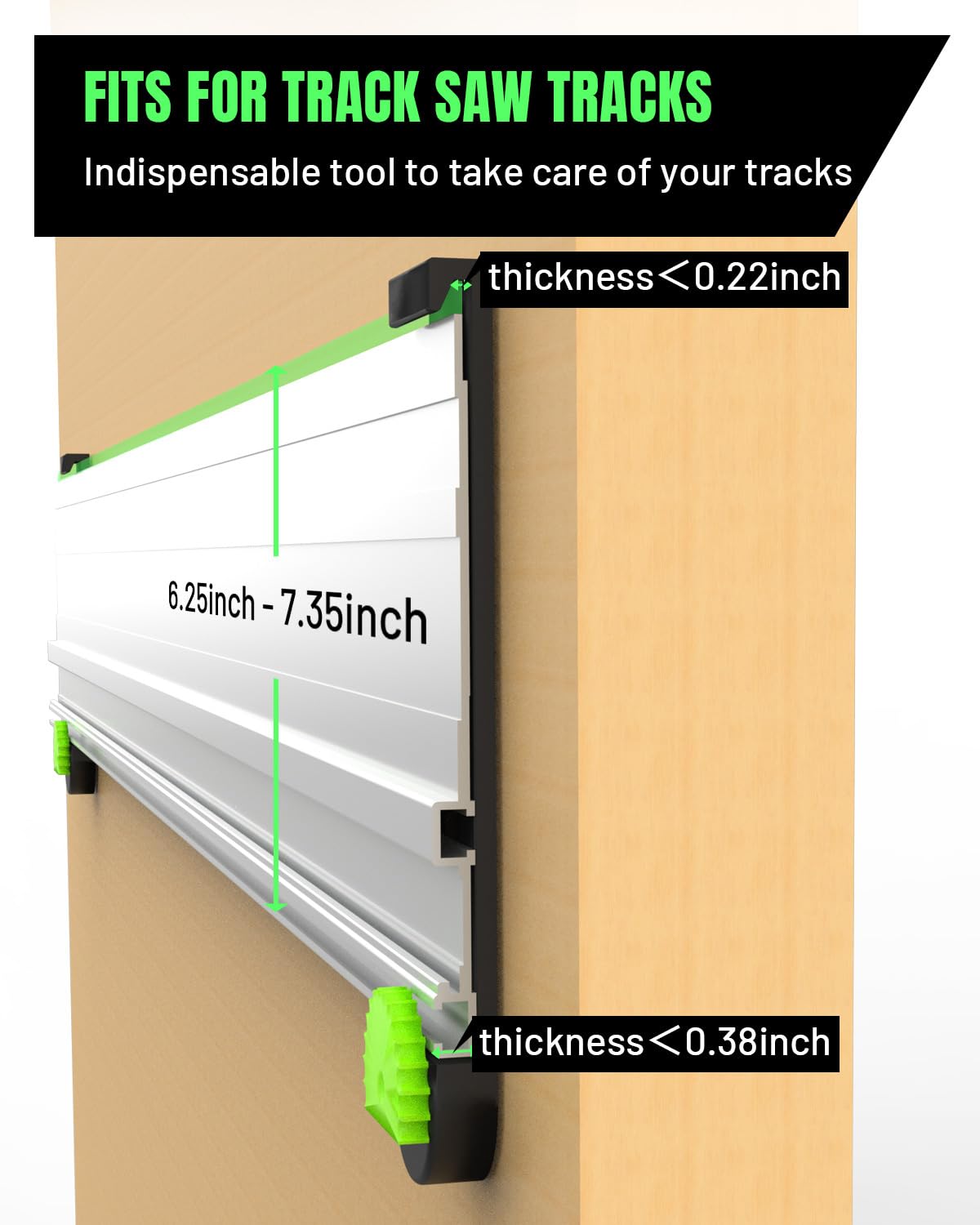 Feiyagoo Easy Install Guide Rail Mount tool-free setup.
