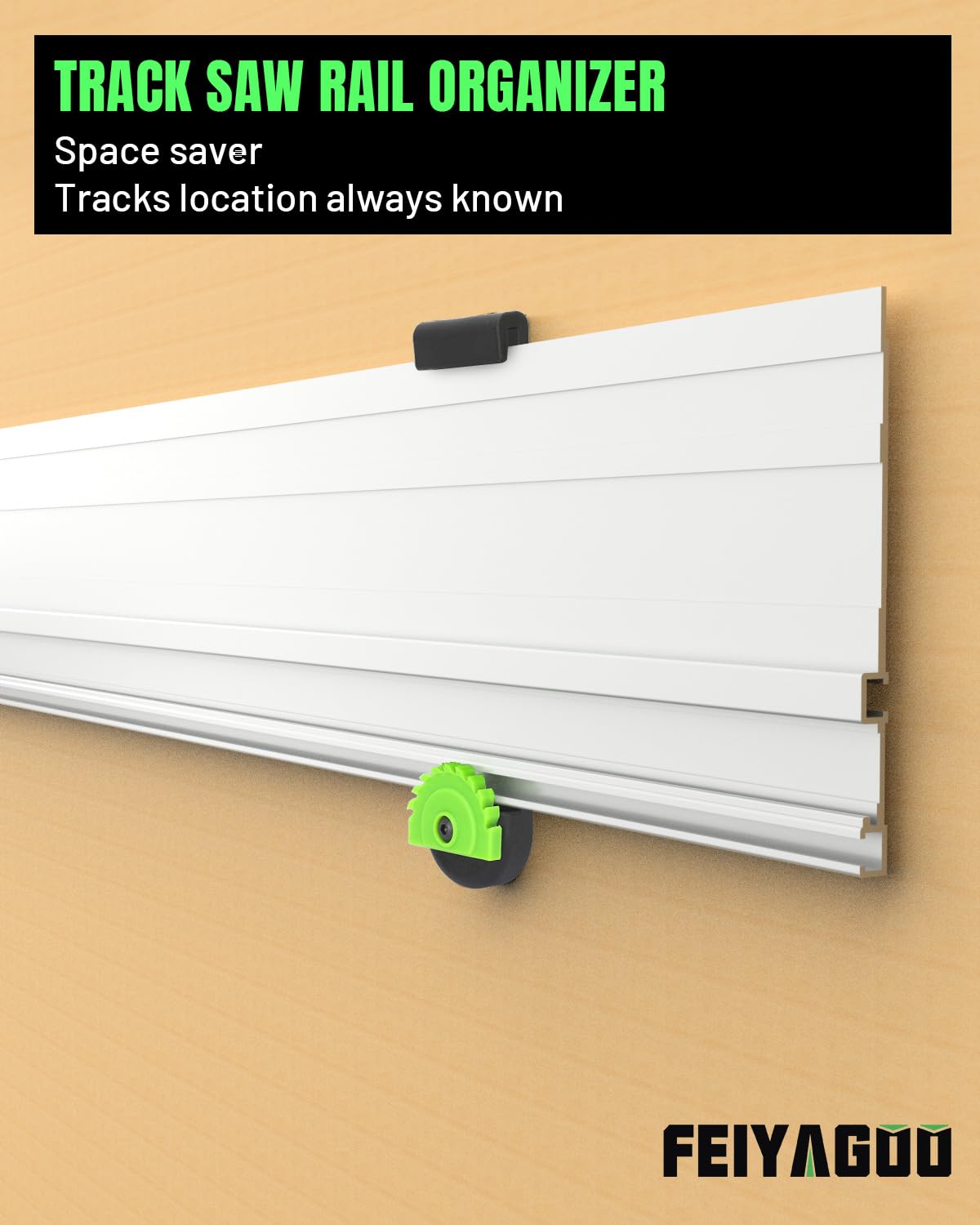 Feiyagoo Guide Rail Mount secure placement for quick access.
