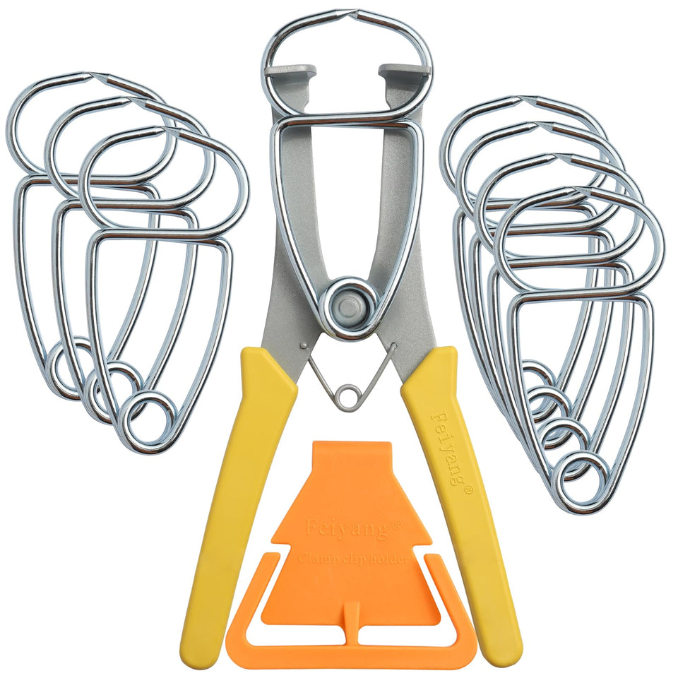 Feiyang miter spring clamps in an 8 piece set providing secure joints for framing