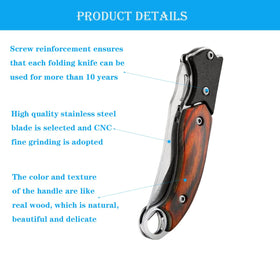FEIZII compact edc knife ideal for rope, cardboard, packaging tasks