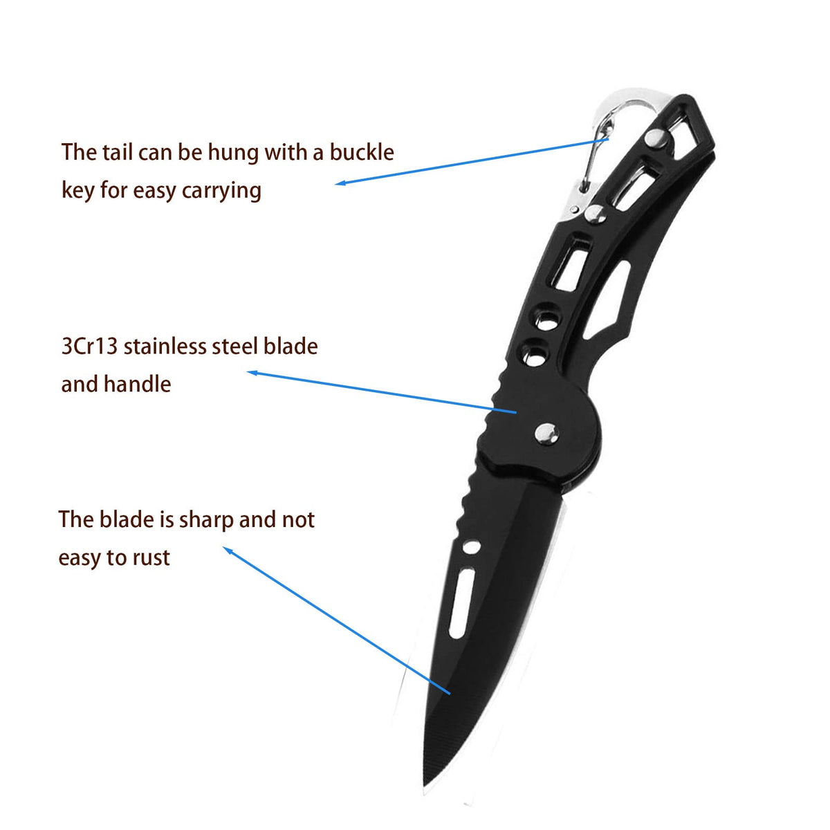 FEIZII stainless steel blade supports light-to-medium tasks.