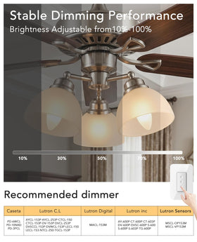 FELCO 500 lumen warm white light for inviting living spaces