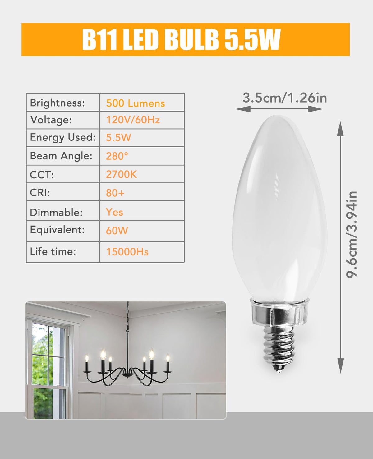 FELCO dimmable LED bulb works smoothly with most dimmers