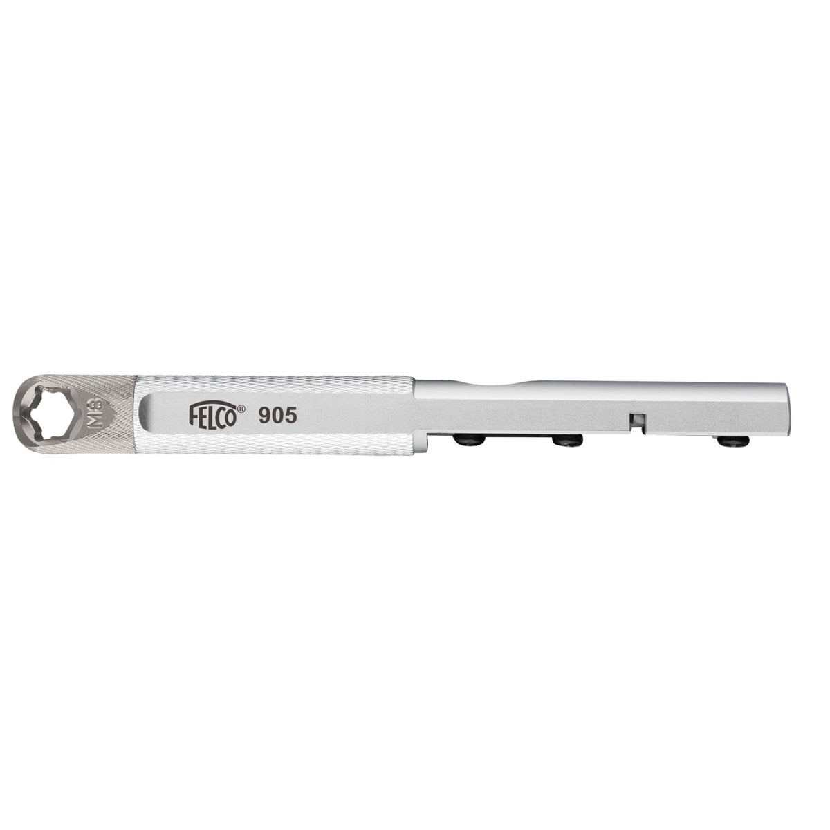 FELCO905 sharpener at a 90-degree angle for quick blade maintenance.