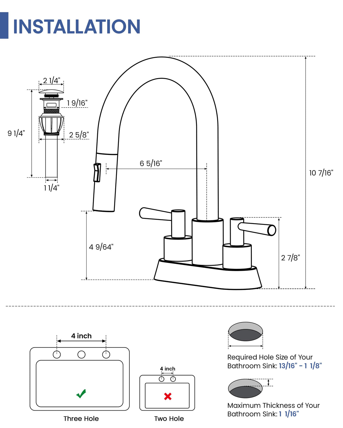 FELIXBATH brushed nickel finish resists fingerprints for a clean look.