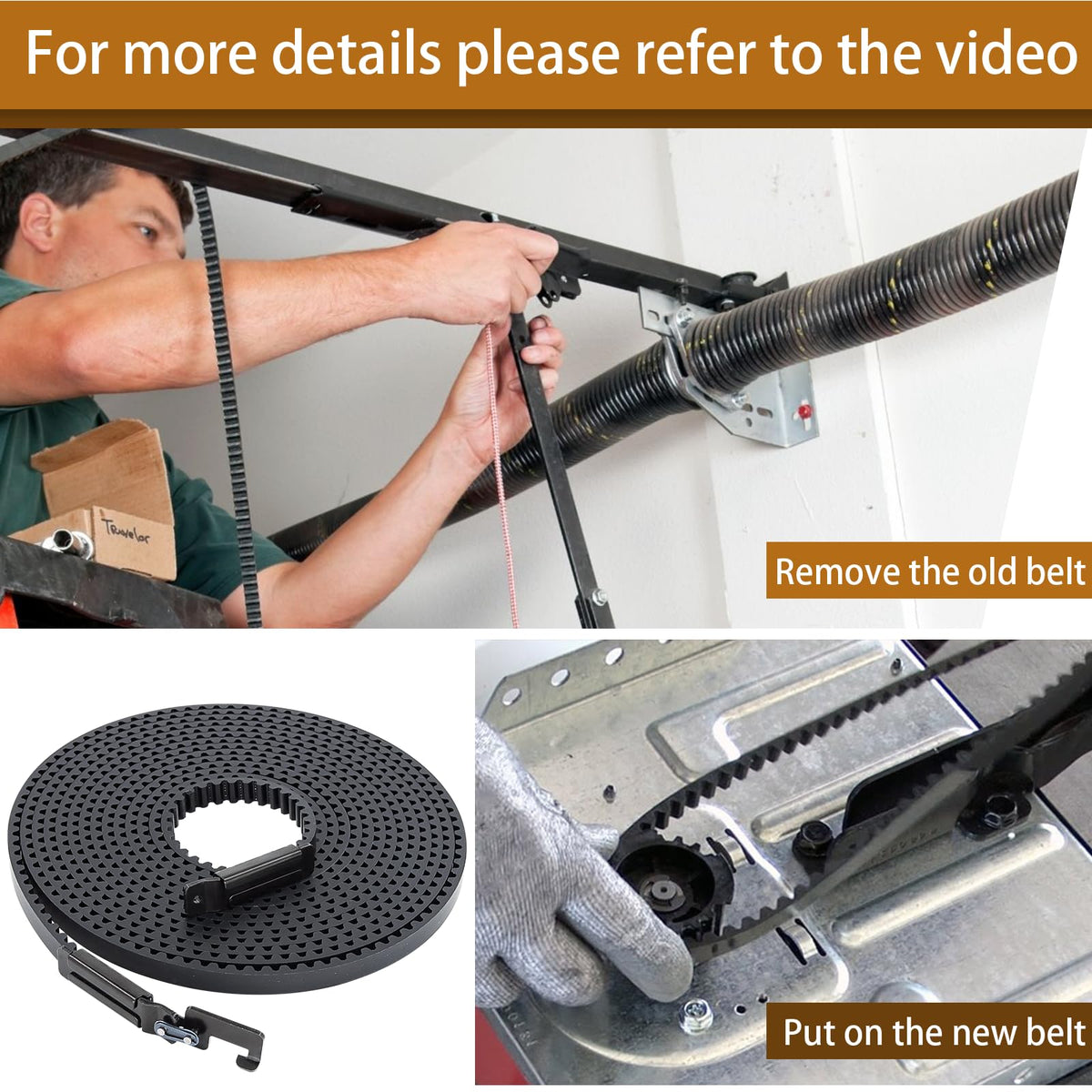 Felizshop 41A5434-13A belt kit includes accessories.