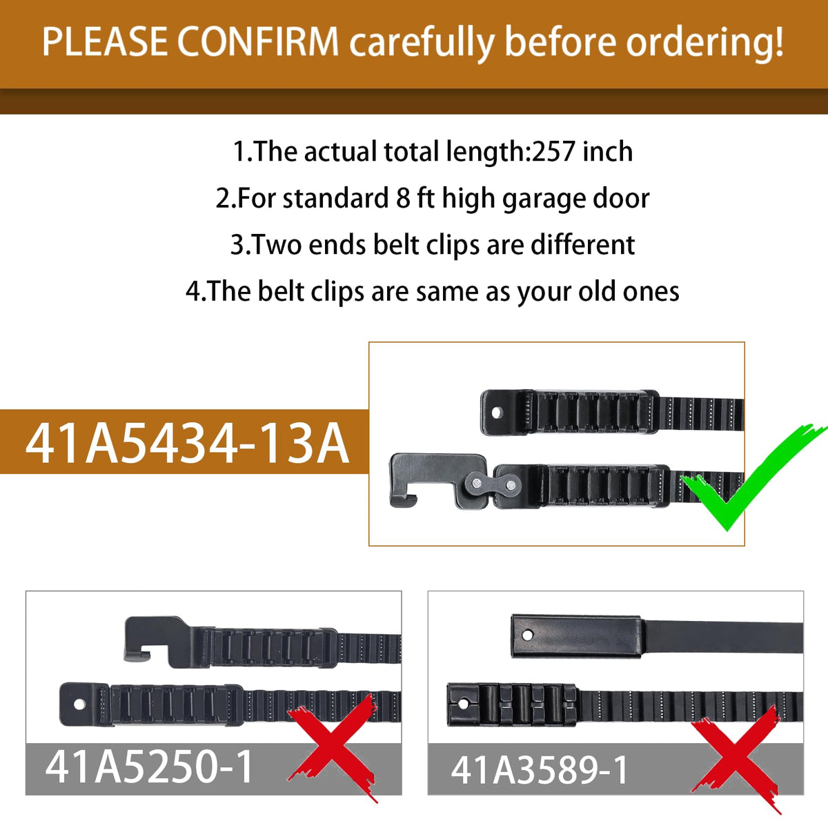 Felizshop 41A5434-13A drive belt with grooves for noise reduction.