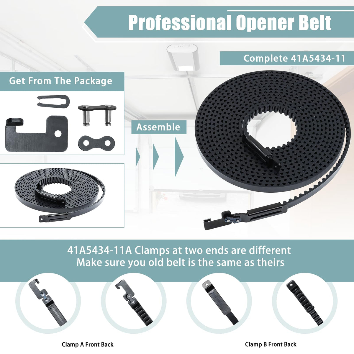 Felizshop belt on standard 7ft door demonstrates quiet operation