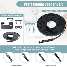 Felizshop belt on standard 7ft door demonstrates quiet operation
